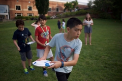I choose paper plate Frisbees for my first activity and i made a Frisbee that splits into multiple Frisbees first evening activities