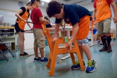 The hod your stuff project was designing a stool that can hold your friends stuff how they like it, but you design it hold your stuff project